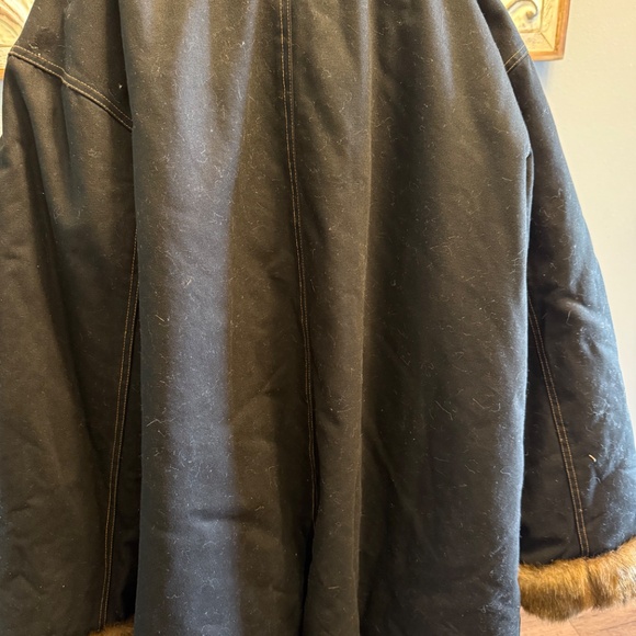 Denim & Co fur lined coat - Picture 3 of 7